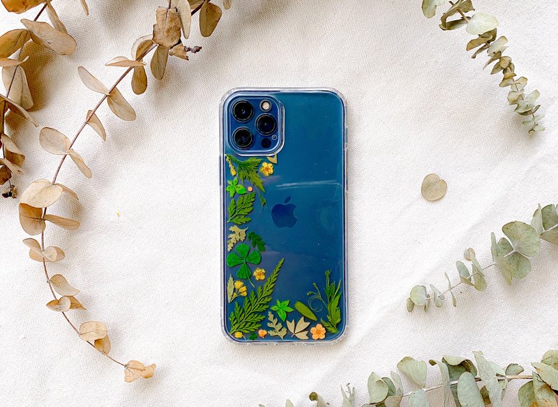 森林系压花手机壳 - Phone Cases - Plants & Flowers Green