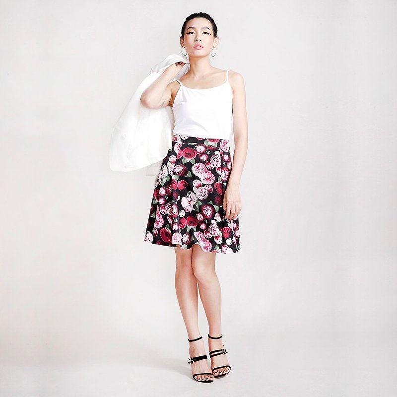 Rose six-piece skirt - Skirts - Polyester Red