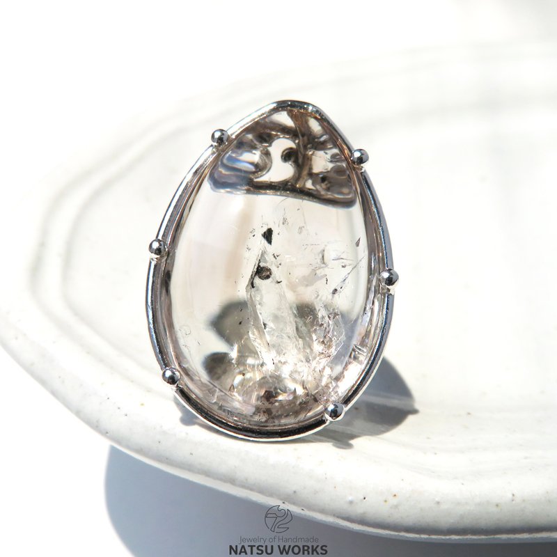 水入り水晶 リング / Enhydro Quartz Ring 2 - 戒指 - 寶石 透明