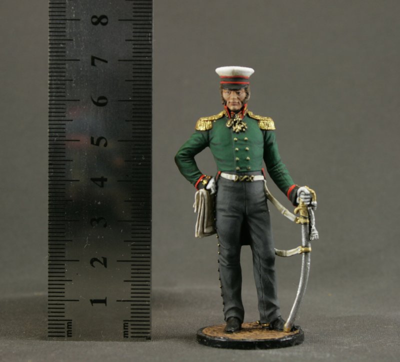 Painted toy tin soldier 54mm Historical Miniature figure Home Decor Gift for Man - 公仔/玩偶 - 其他金屬 綠色