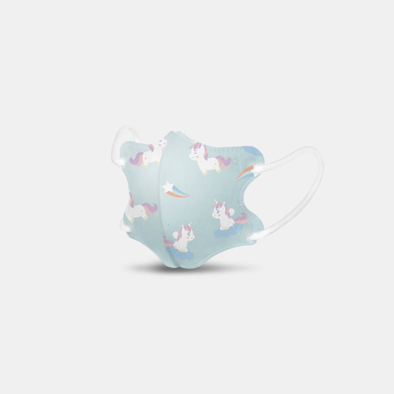 【官方直營】舒芙氧 1-3歲(小臉版)迷你幼空氣口罩 萌萌獨角獸款 - 口罩/口罩收納套 - 其他材質 綠色