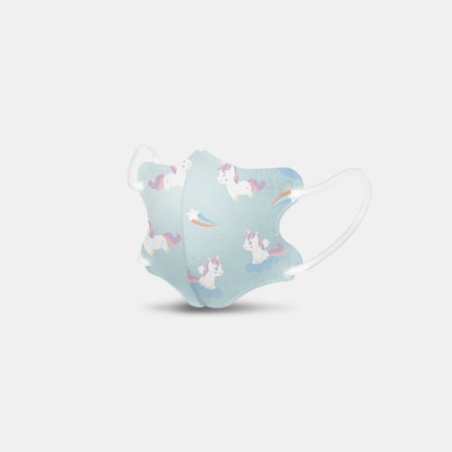 Sofära 舒芙氧｜嬰幼童空氣口罩 舒芙氧 1-3歲(小臉版) 迷你幼空氣口罩 萌萌獨角獸款(30入)