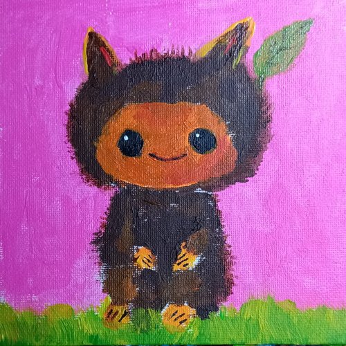 『　新緑のモルソー公園　』　油絵　手描き　原画 3aba0fe96e703c9de47ae33736961c