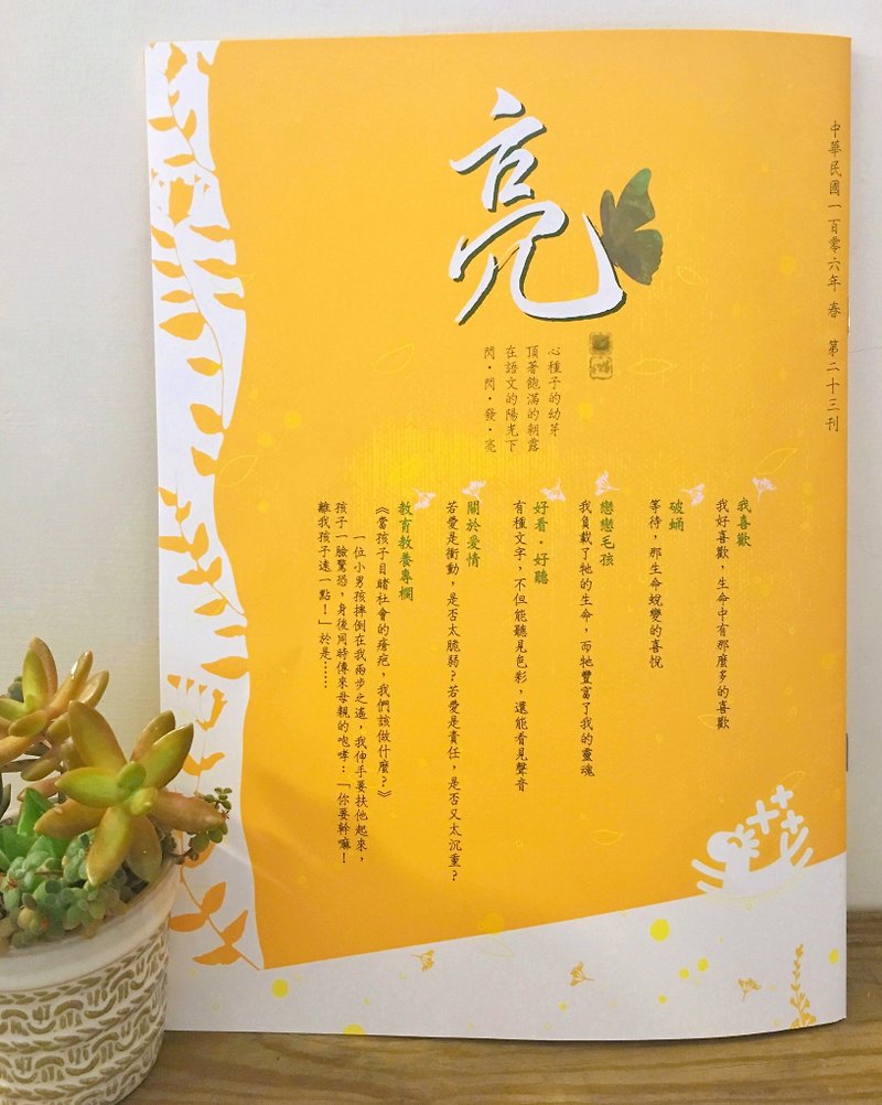 亮語 No.23 關於愛情 - 雜誌/書籍/小誌 - 紙 橘色
