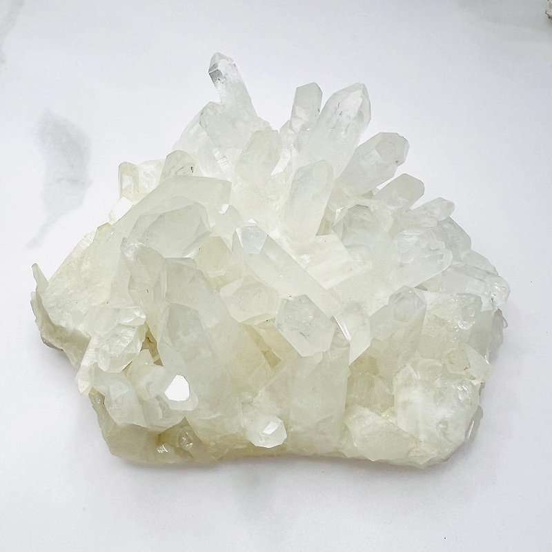 White Crystal Cluster | Crystal | Crystal Cluster | Crystal Ornament - Other - Crystal White