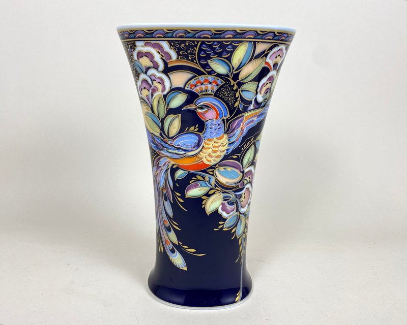 復古凱撒花瓶設計 Nossek 瓷器加勒比德國 20 世紀 80 年代 - 花瓶/花器 - 陶 藍色