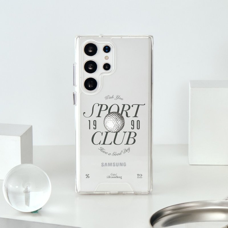 HGD co-branded my sport club anti-fall transparent SAMSUNG mobile phone case - Phone Cases - Plastic Transparent