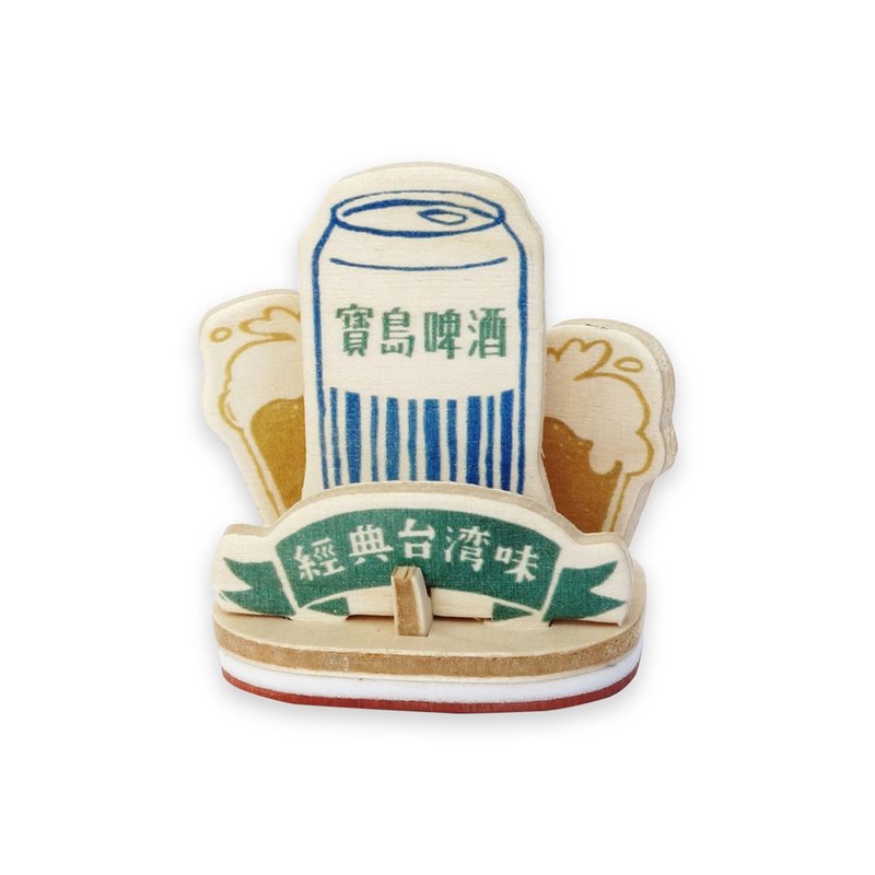 Seal Postcard - Taiwan beer - Wood, Bamboo & Paper - Wood Green