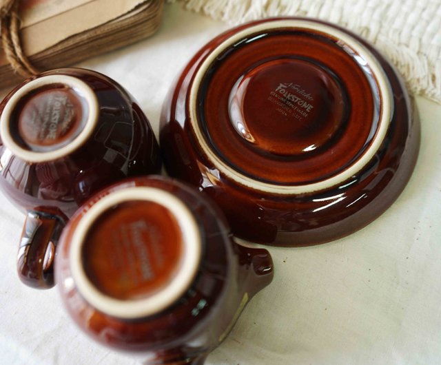 Japanese groceries - Wenqing Cafe Noritake FOLKSTONE Dark Brown Coffee Latte  Cup Set 3 Pieces - Shop imagetheoldstory Teapots & Teacups - Pinkoi