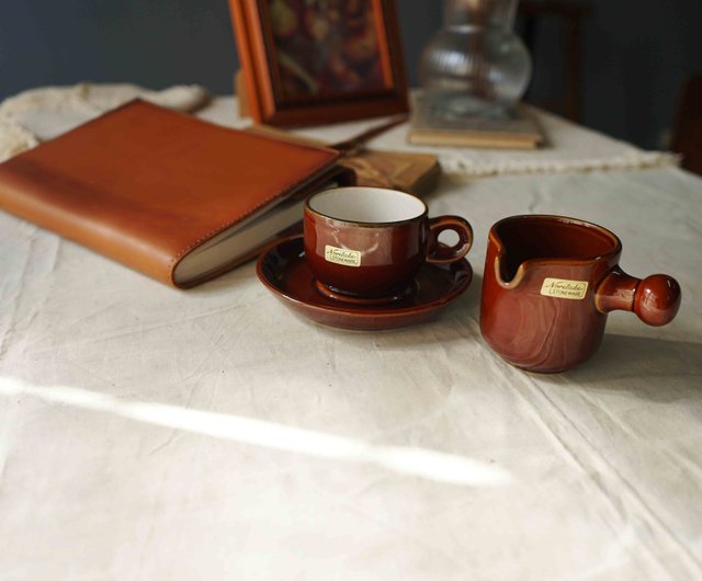 Japanese groceries - Wenqing Cafe Noritake FOLKSTONE Dark Brown Coffee Latte  Cup Set 3 Pieces - Shop imagetheoldstory Teapots & Teacups - Pinkoi