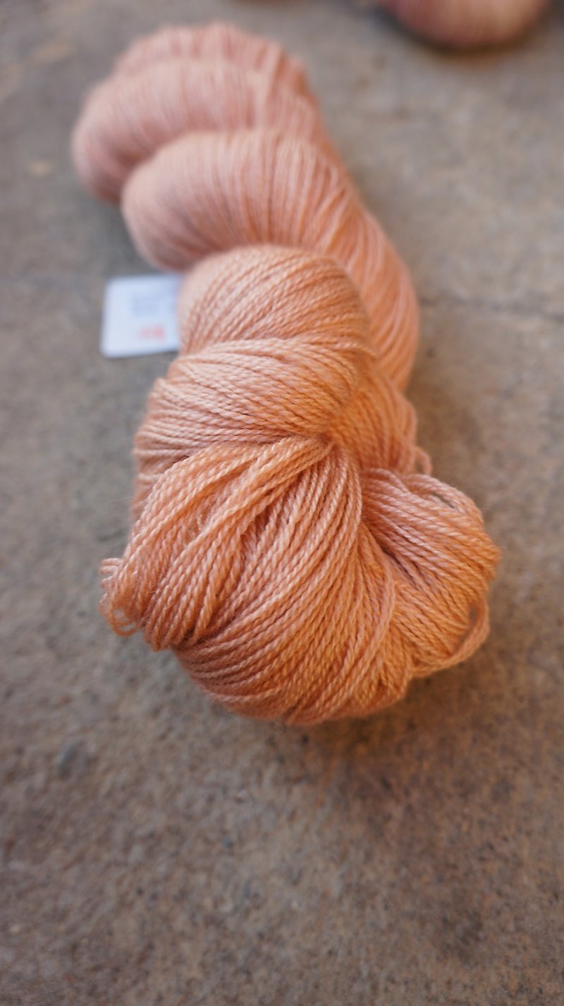 Hand dyed lace thread. Powder skin (BFL/Silk/8020) - Knitting, Embroidery, Felted Wool & Sewing - Wool 