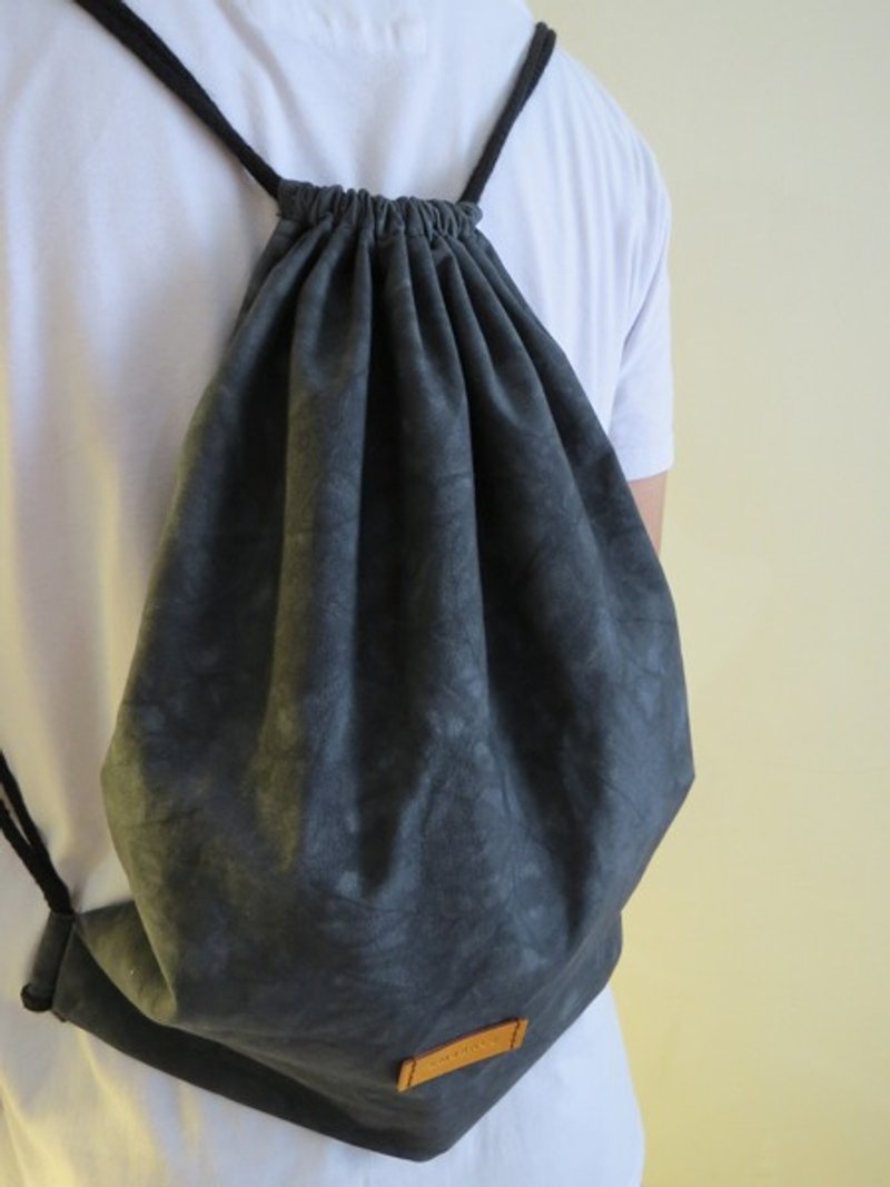 High texture / light / water canvas / backpack / tote / beam port bag / pouch - Backpacks - Other Materials Gray