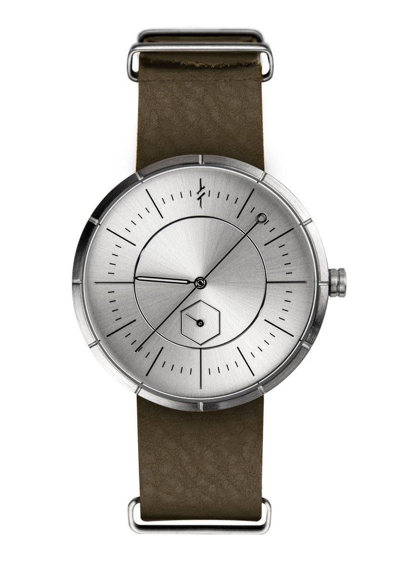 Compass Collection - Light Nero - Men's & Unisex Watches - Stainless Steel Silver