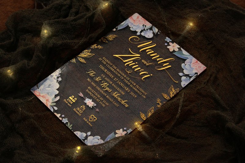 超華麗有機玻璃Acrylic透明西式喜帖設計PPWEDDING原創邀請咭 - 其他 - 塑膠 
