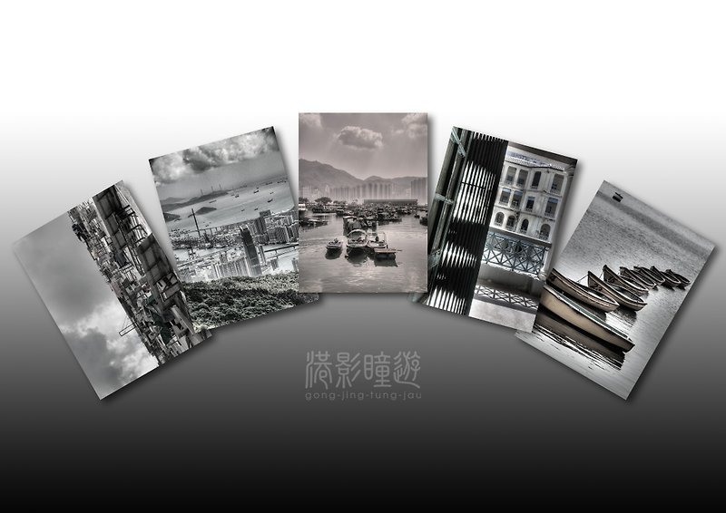 Hong Kong Film and Television Postcards - Hong Kong Chapter - การ์ด/โปสการ์ด - กระดาษ สีเงิน