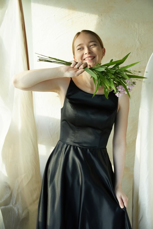 韓国 サテン ミニ ウェディングドレス VICTRIA FRANCEZKA DRESS 韓国風2WAYドレス◇ジャスミン（HLD