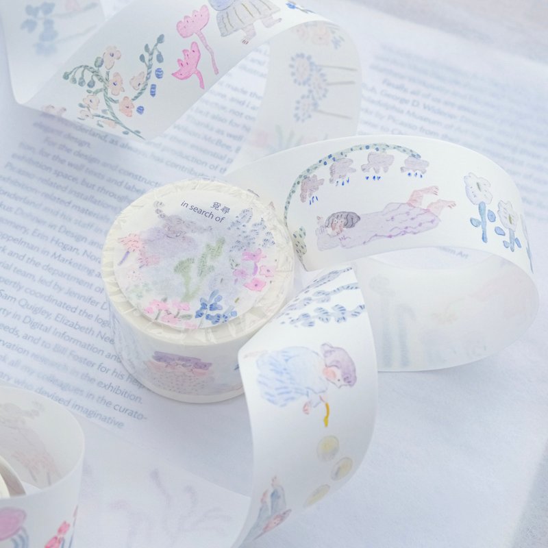 Washi Tape - In Search of | 3.5cm x 10m | dodolulu - มาสกิ้งเทป - กระดาษ สีแดง