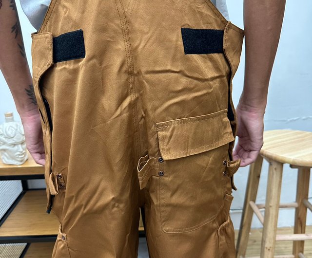 WETSKINS cotton Khaki overalls waterproof work pants vintage