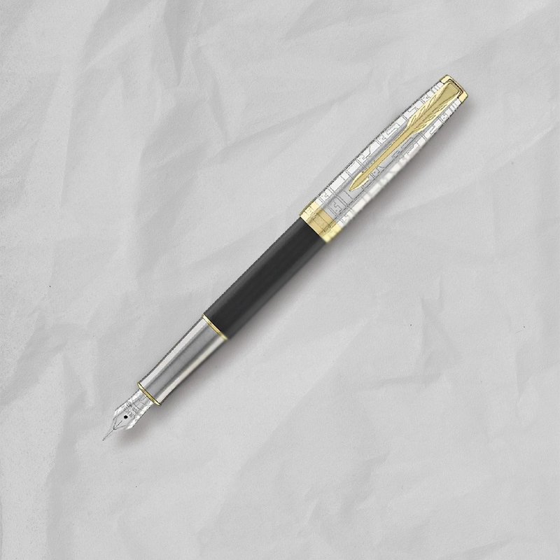 PARKER 派克 卓爾系列 18K金尖 古蹟巡禮 長城 鋼筆 免費刻字 - 鋼筆 - 其他材質 黑色