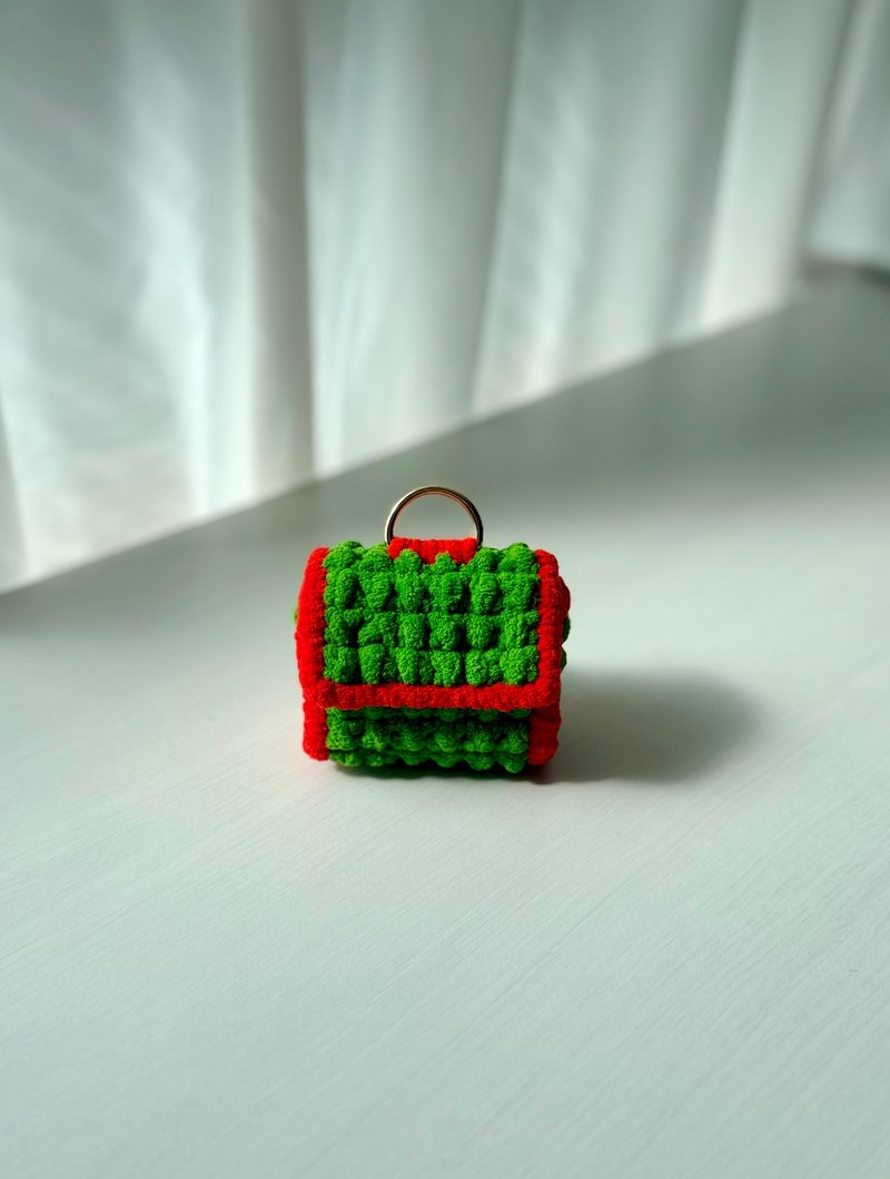 編織-AirPods耳機袋~毛絨控必備/耳機也需要換季/交換禮物 - AirPods/耳機保護套 - 棉．麻 