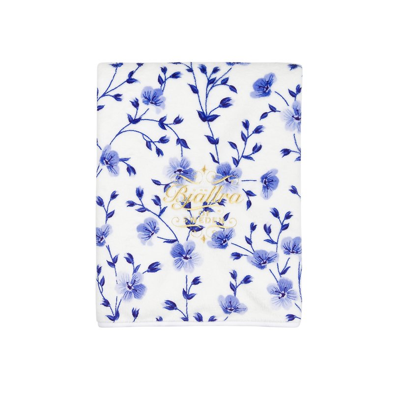 Bjallra of Sweden (BOS) Pearl Blanket Blanket Midsummer Pattern - Other - Polyester Blue