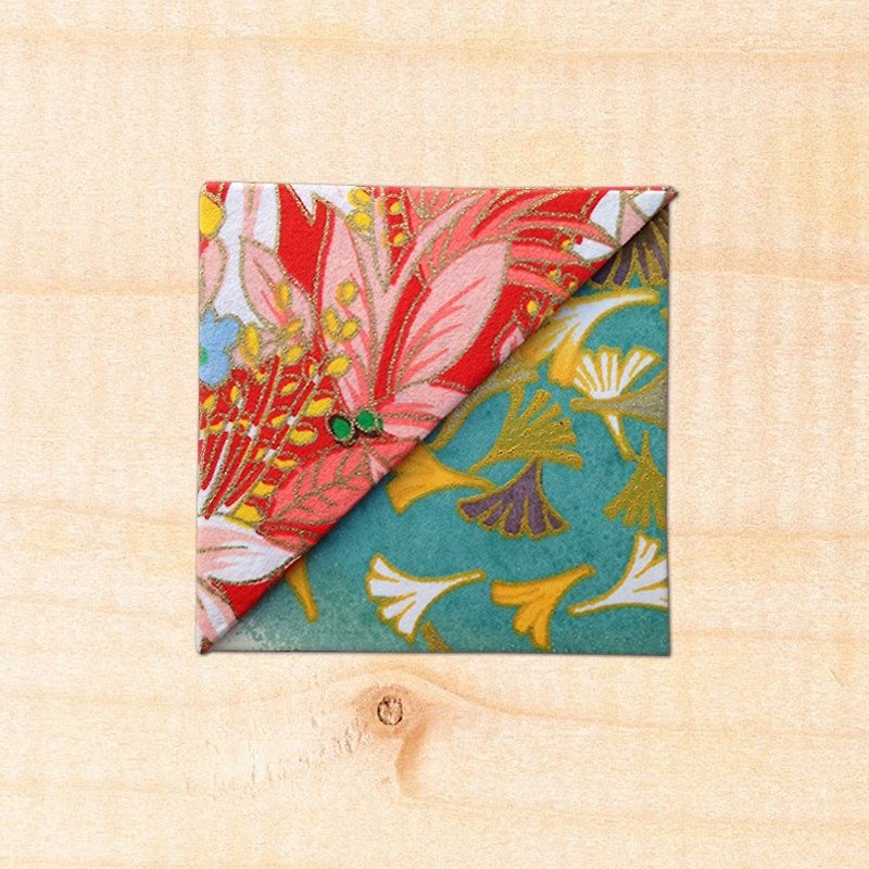 Flower Corner Bookmark-Japanese Imported Washi / Handmade Bookmark -bookmark #032 - Bookmarks - Paper 