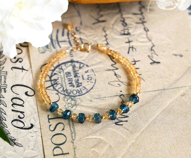 November Birthstone, Citrine Bracelet, Golden Gemstone Bracelet, Handmade Gemstone shops Jewelry