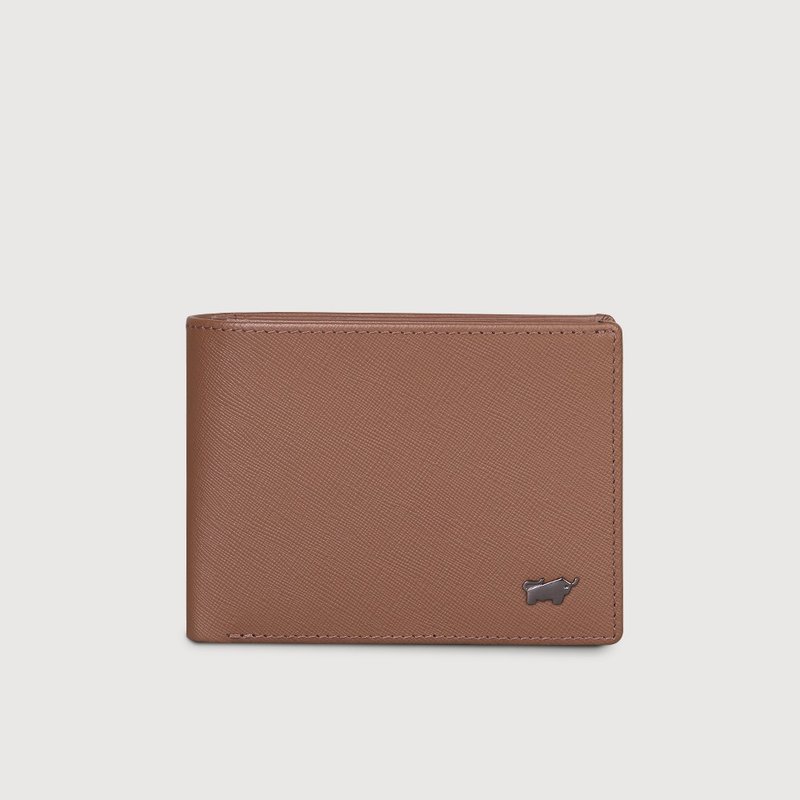 [Free upgrade gift packaging] Supreme Cross Embossed Wallet (Various Styles) - Dark Brown/BF536 - Wallets - Genuine Leather Brown