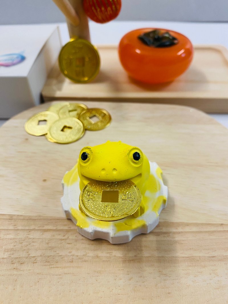 迷你五行開運彼特蟾蜍擴香石Mini Lucky Toad Aroma Stone - 香氛/精油/擴香 - 其他材質 多色