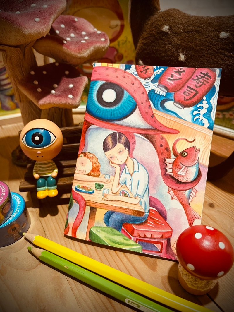 眼球隨手塗鴉筆記本 - 筆記本/手帳 - 紙 多色