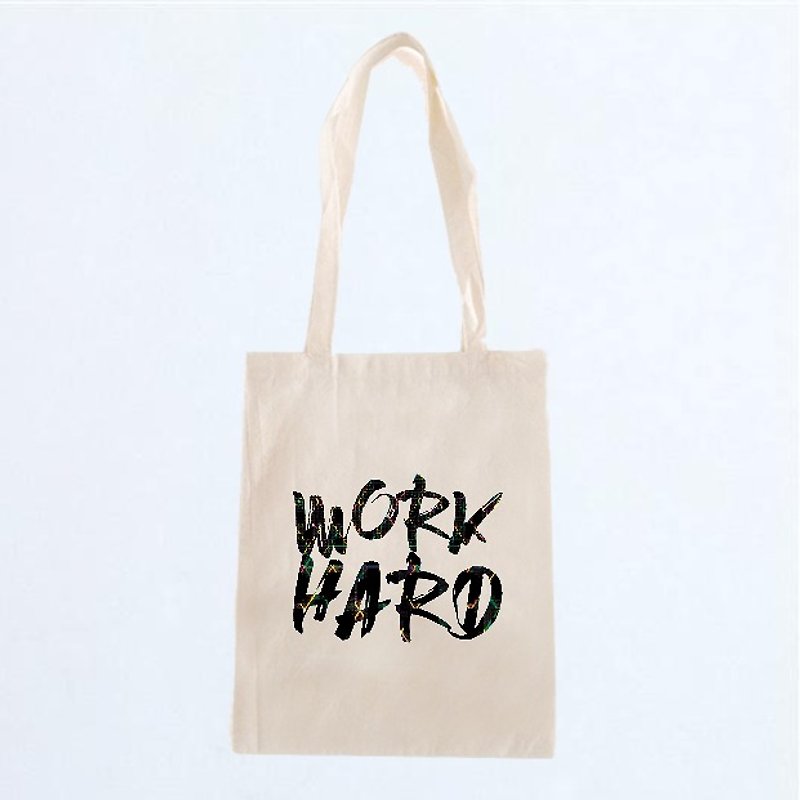 ICARUS Icarus original trend design bag / canvas bag / laptop bag / shoulder / portable WORK HARD - กระเป๋าถือ - ผ้าฝ้าย/ผ้าลินิน 