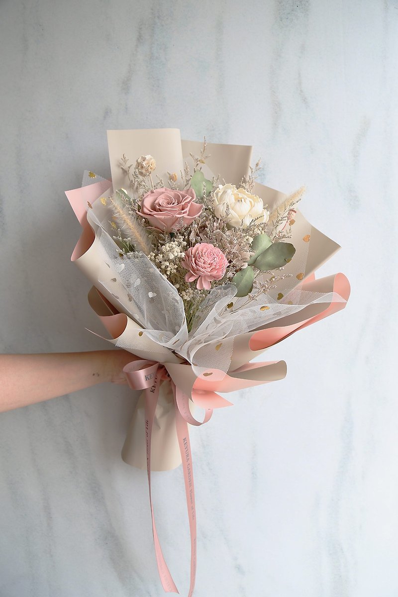 G11 nude pink dry bouquet - Dried Flowers & Bouquets - Plants & Flowers Pink