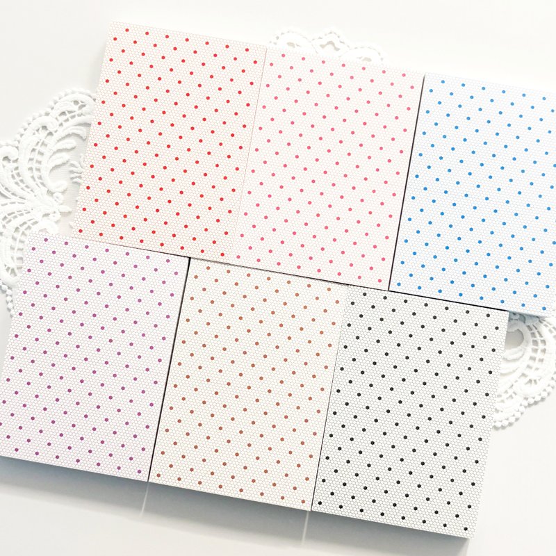 點狀網格紙 - 便條紙/便利貼 - 紙 多色