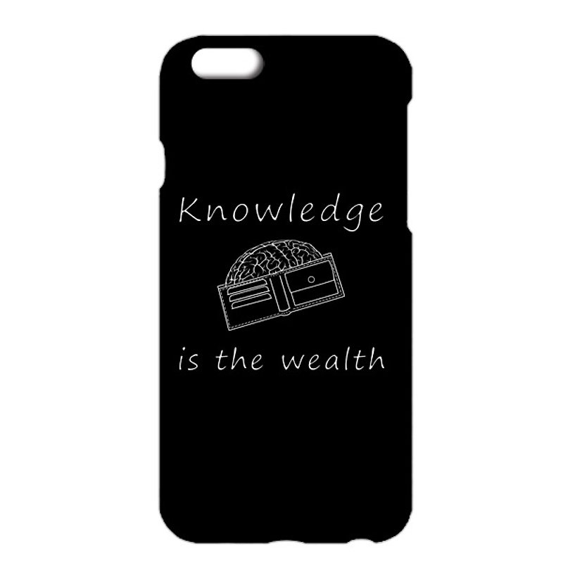 [iPhoneケース] Knowledge is the wealth 2 / black - スマホケース - プラスチック ブラック