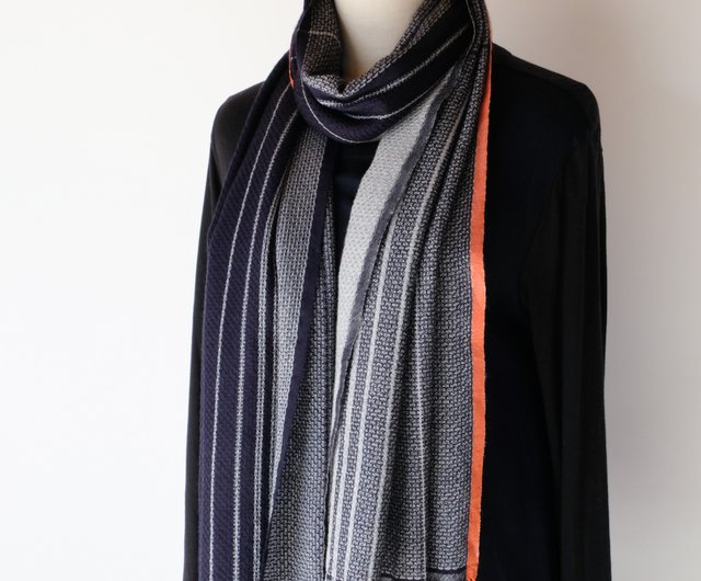 Cashmere Handwoven Cashmere Silk Stole [Saka03] - Shop Färg