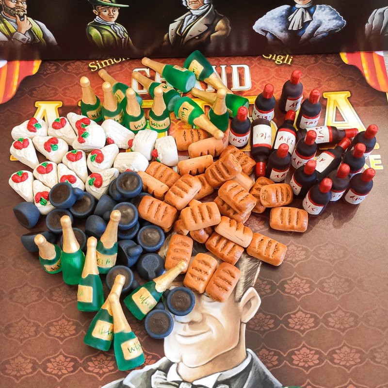 與奧地利大酒店棋盤遊戲兼容的豪華資源代幣全套。 - 桌遊/牌卡 - 其他材質 
