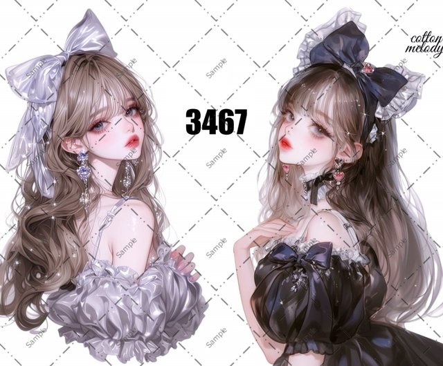 original sticker no.3467 人物ステッカー オリジナルステッカー