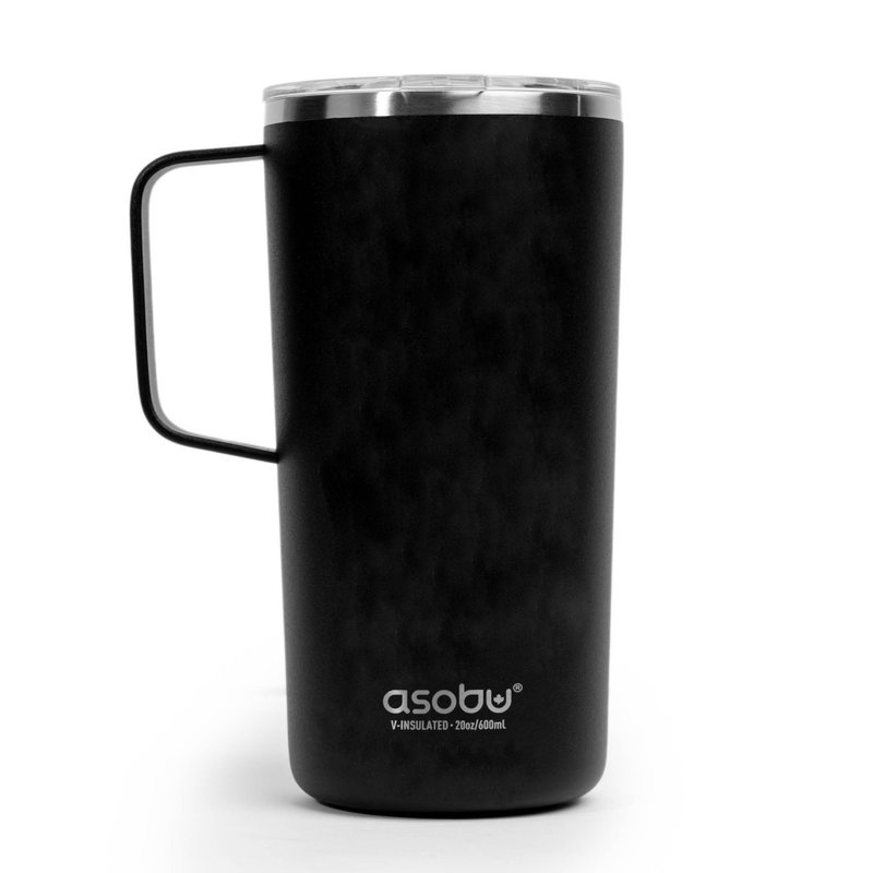 Asobu 590ml Tower Mug With Ceramic Inner Coating and Lid - Vacuum Flasks - Stainless Steel 