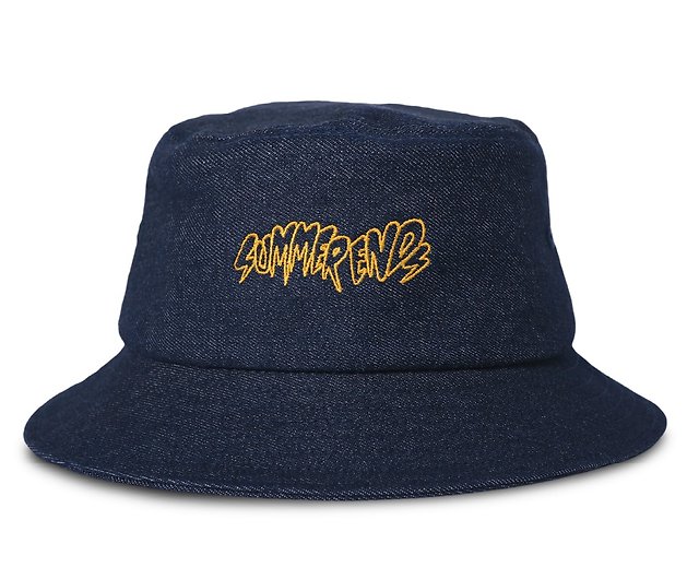 WAVE BUCKET HAT - DENIM - Shop summerendstaipei Hats & Caps - Pinkoi