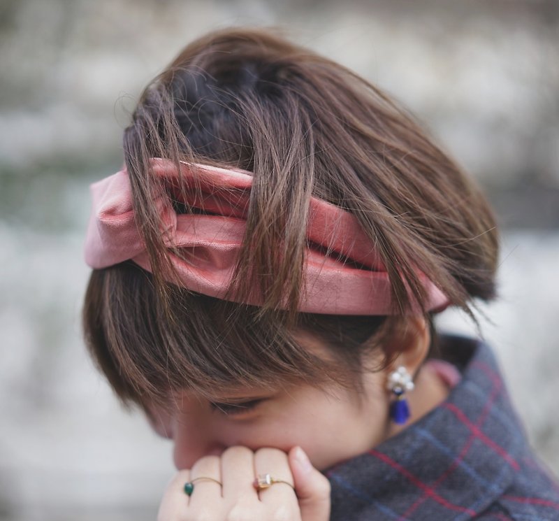 sweet life Elastic hairband - Hair Accessories - Polyester Pink