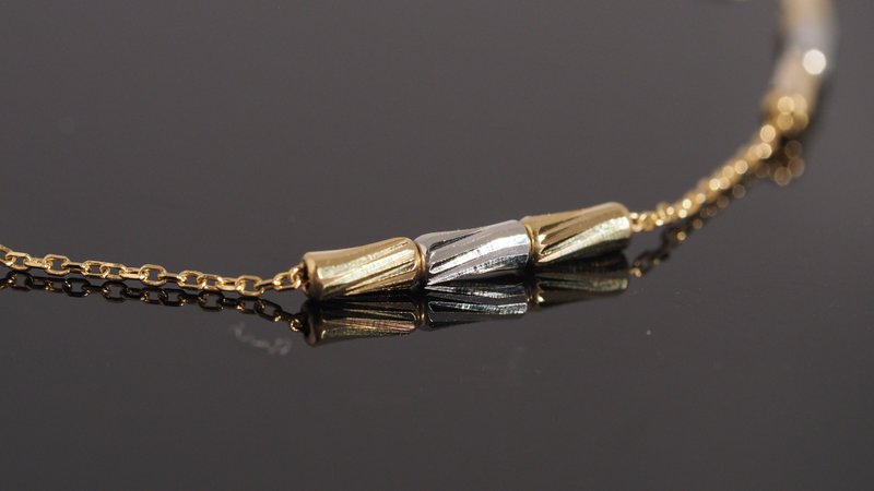 18K金Dash金鏈手鐲18K Gold Dash Gold Chain Bracelet - 手鍊/手環 - 貴金屬 