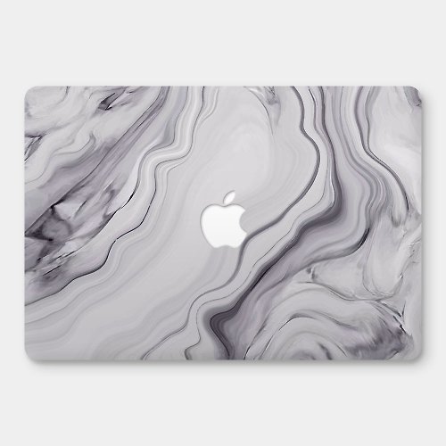 PIXO.STYLE 白色大理石 MacBook 超輕薄防刮保護殼 RS1189