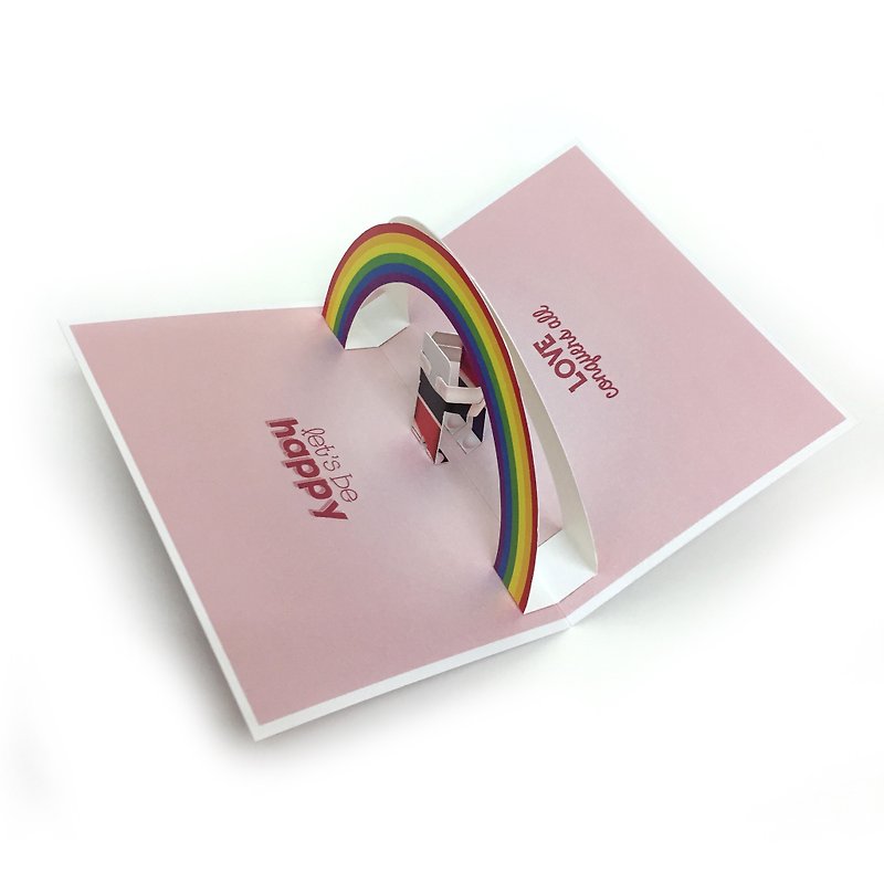 Lesbian Card | Love Card | Pop Up Card - การ์ด/โปสการ์ด - กระดาษ 