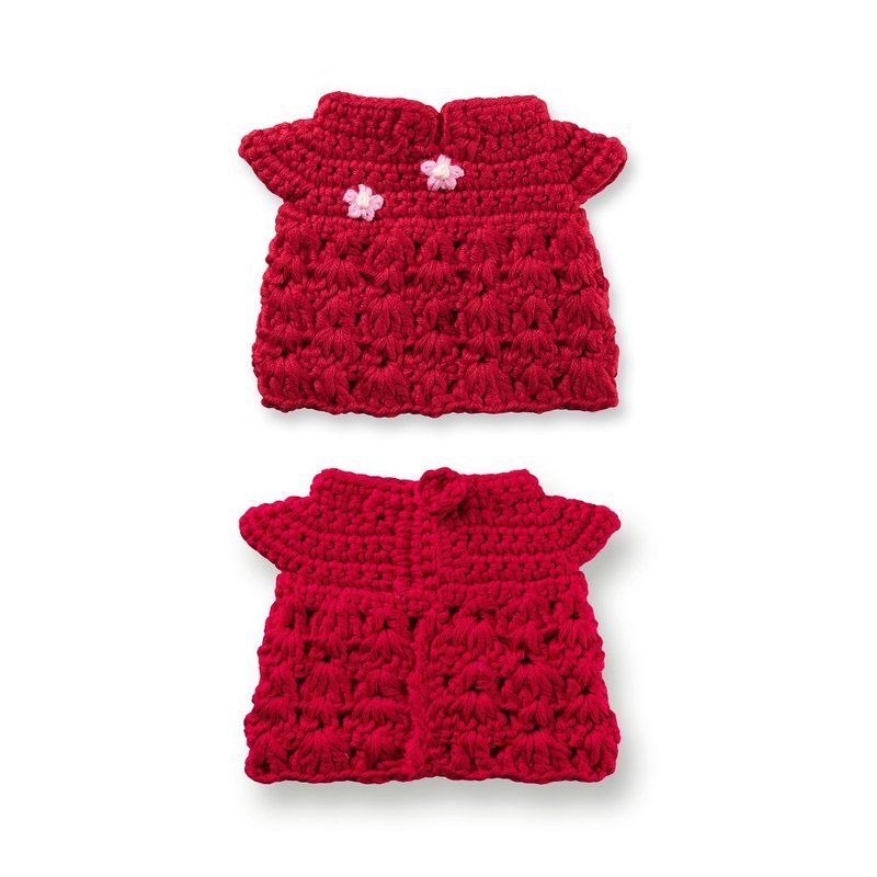 Just Dutch | LNY red dress handmade - Stuffed Dolls & Figurines - Cotton & Hemp Red