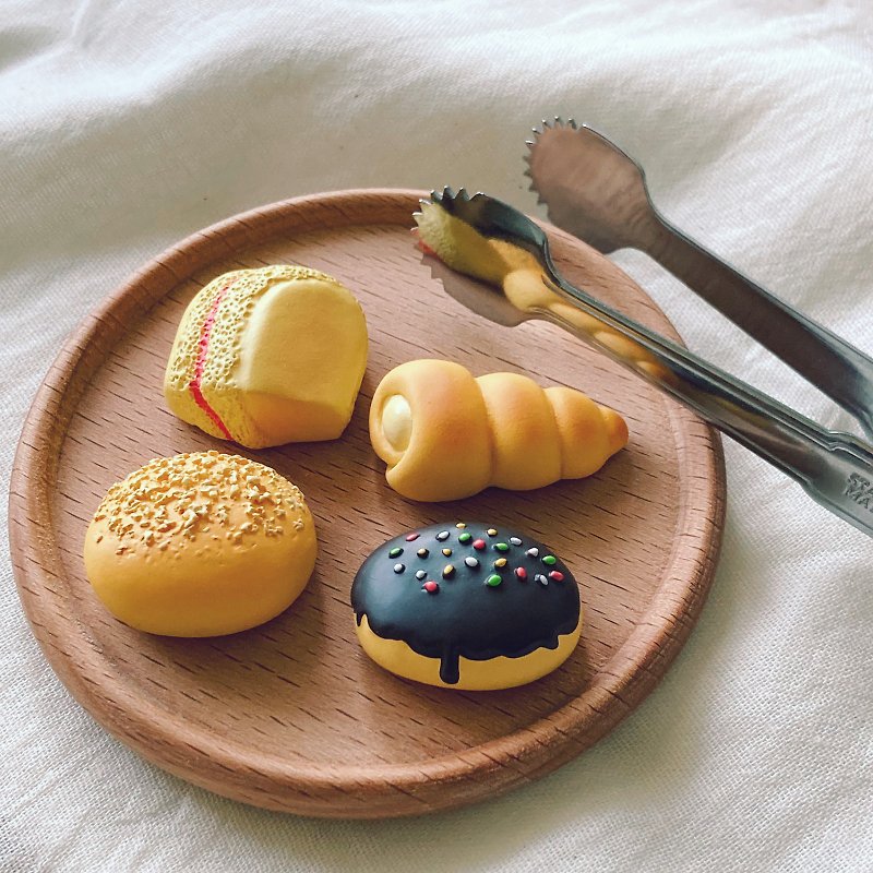 好麭台式麵包磁鐵 - 甜心餐盒 - 磁石貼/磁鐵 - 樹脂 橘色