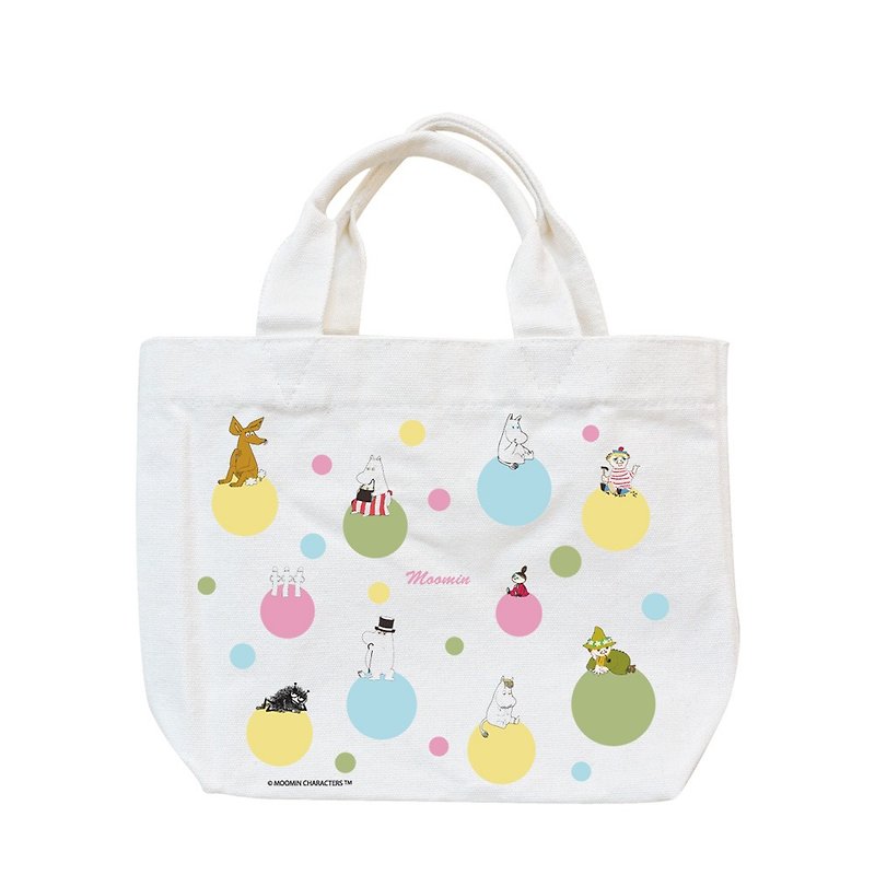 Authorized by Moomin-Small Tote Bag [Rainbow Bubble], AE04 - Handbags & Totes - Cotton & Hemp Multicolor