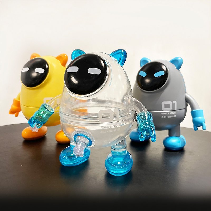 Inflatable Planet COOKIE&PEPPER Toy Figure - Stuffed Dolls & Figurines - Plastic Transparent