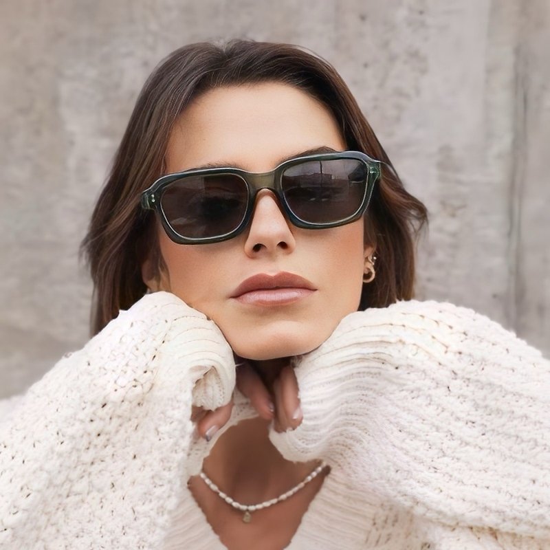 MELLER | ADISA street retro micro rectangular line sunglasses - แว่นกันแดด - วัสดุอื่นๆ หลากหลายสี