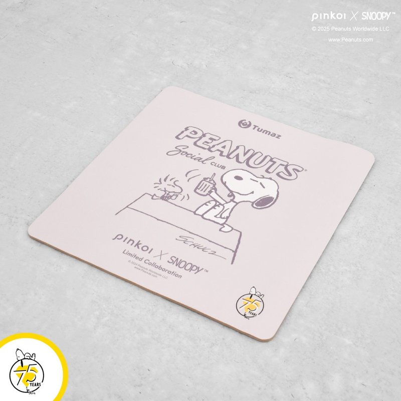 【Pinkoi x SNOOPY】史努比 75周年麂皮方形超慢跑墊| SNOOPY正版 - 瑜珈墊 - 其他材質 