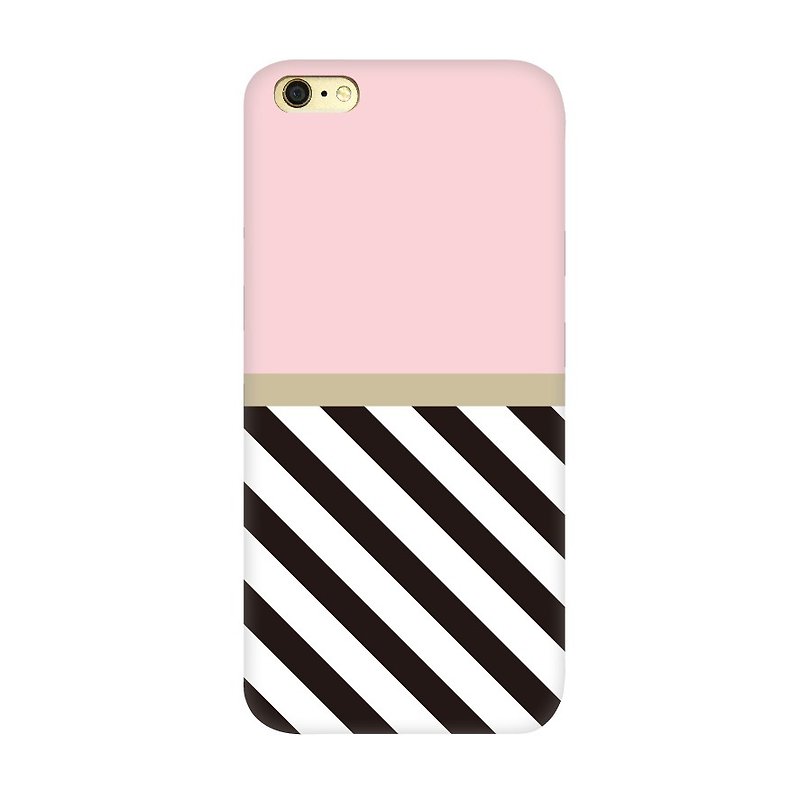 Powder with black and white piano phone case - Phone Cases - Other Materials Pink